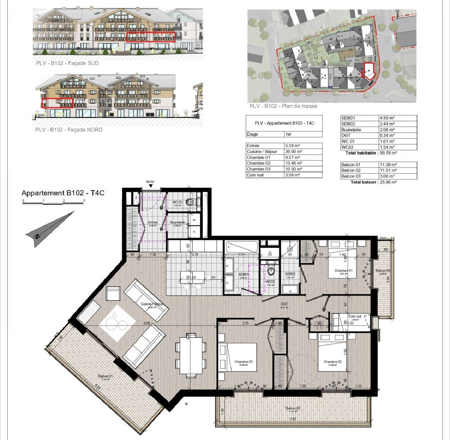 te koop appartement Samoëns Haute-Savoie 4