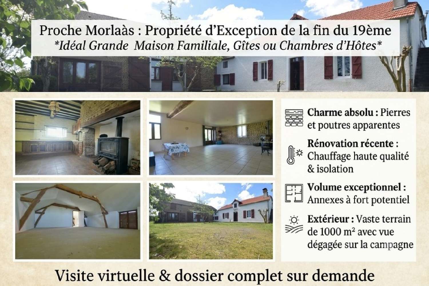 te koop huis Escoubès Pyrénées-Atlantiques 1