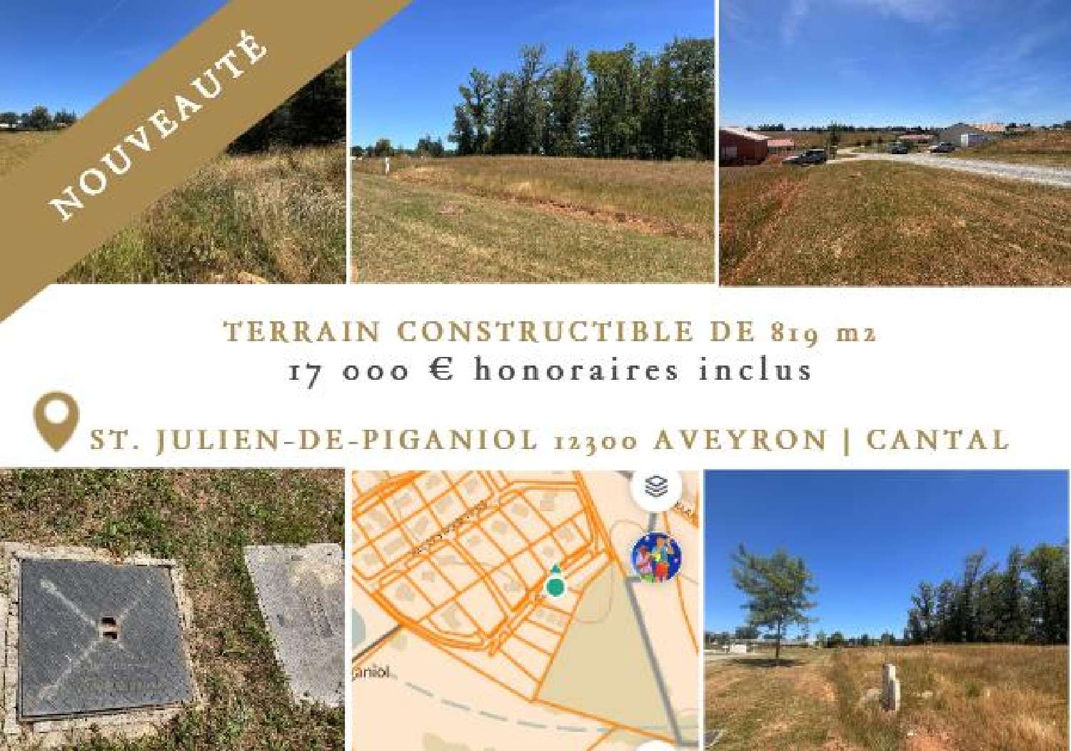 for sale terrain Saint-Parthem Aveyron 1