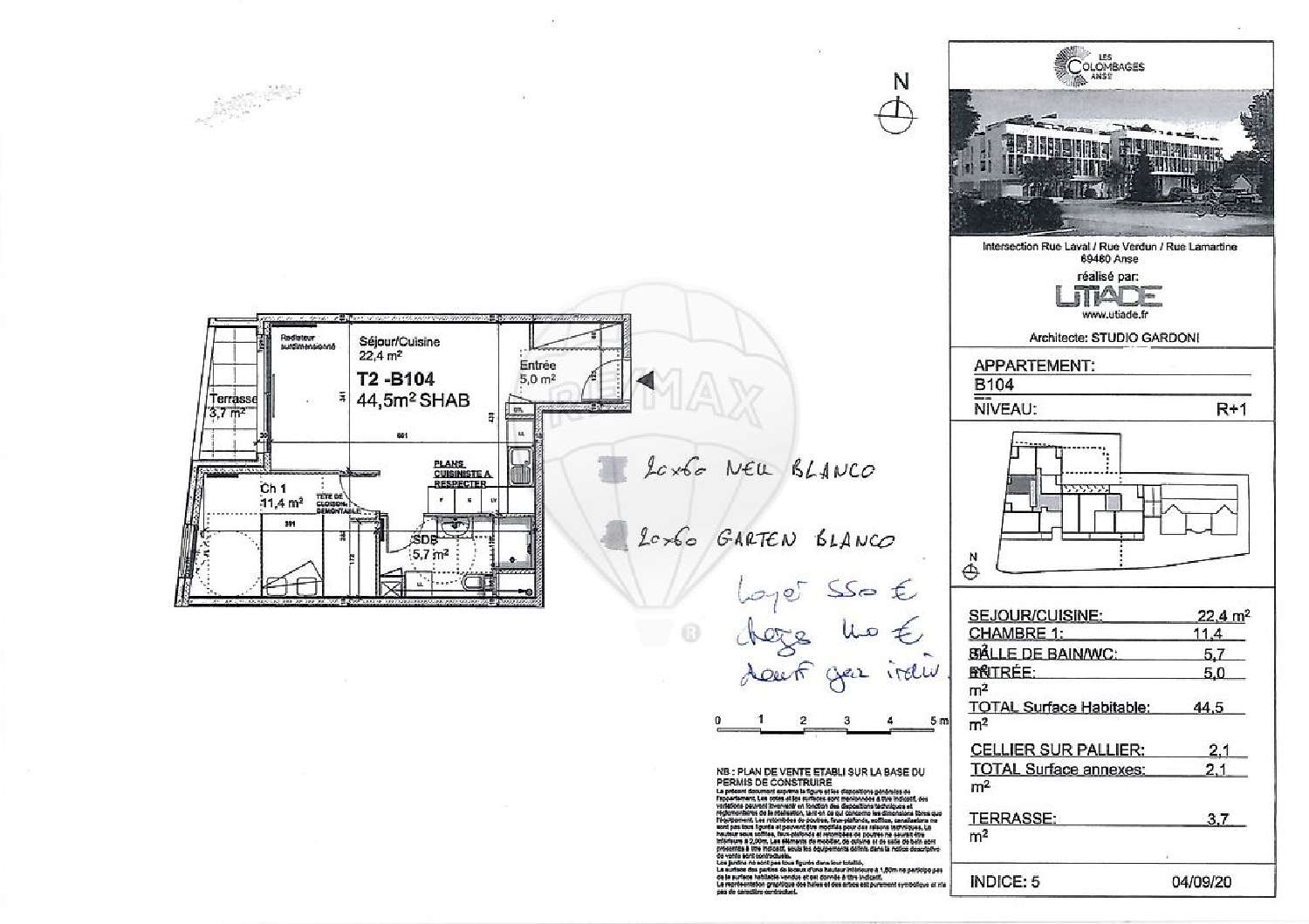 à vendre appartement Anse Rhône 2