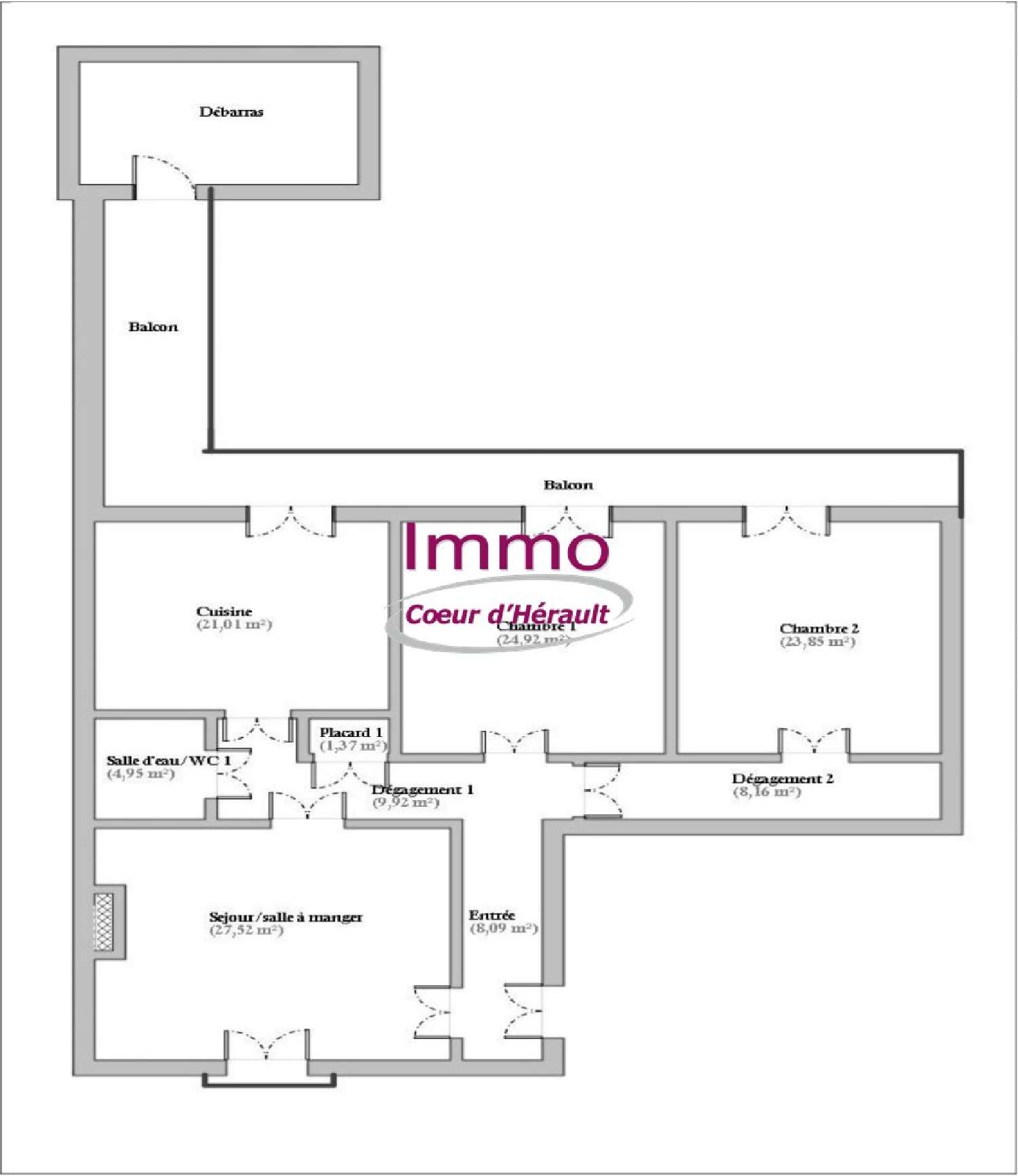 à vendre appartement Clermont-l'Hérault Hérault 4