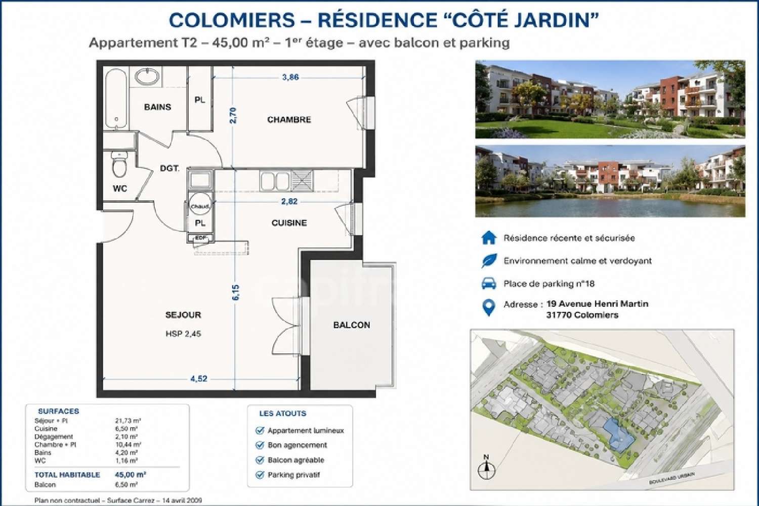 à vendre appartement Colomiers Haute-Garonne 6