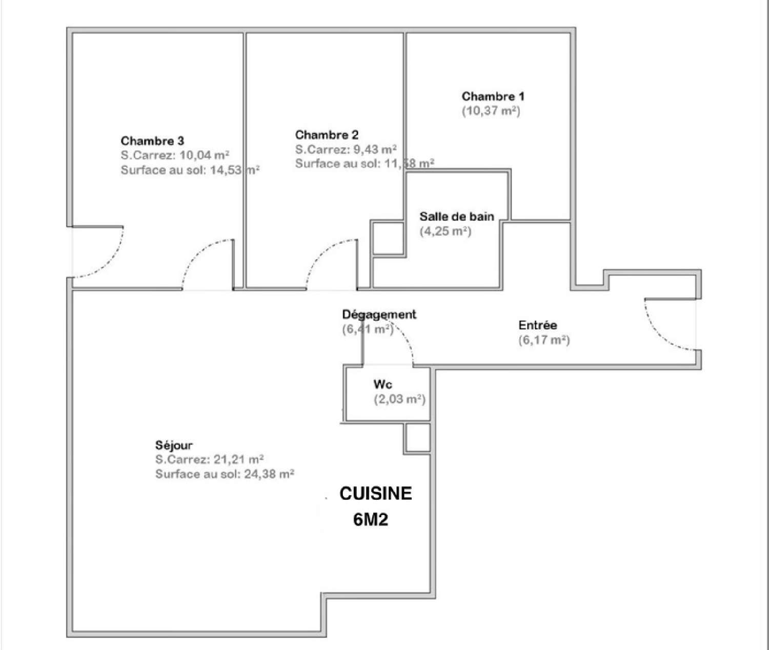  à vendre appartement Le Perreux-Sur-Marne Val-de-Marne 6