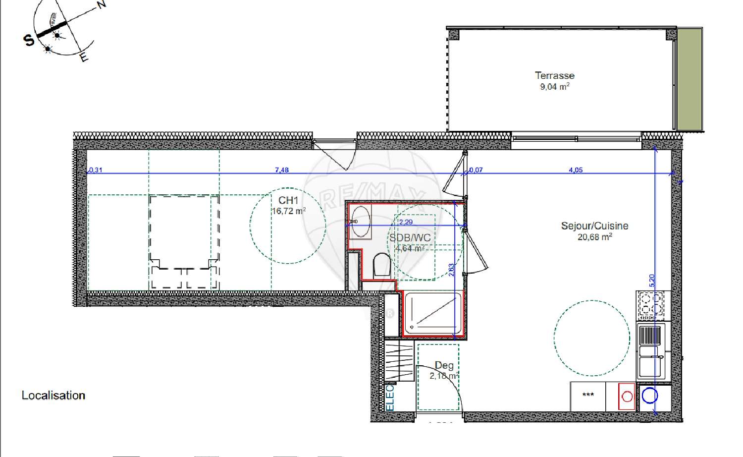 à vendre appartement Manom Moselle 3