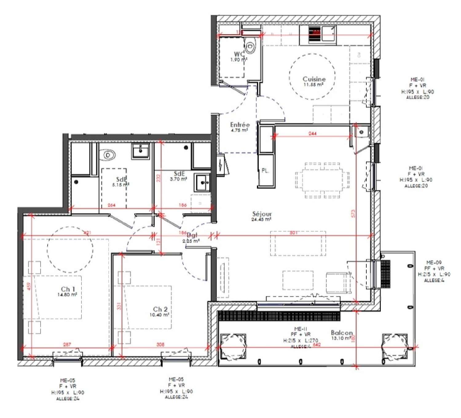 à vendre appartement Rouen Seine-Maritime 3