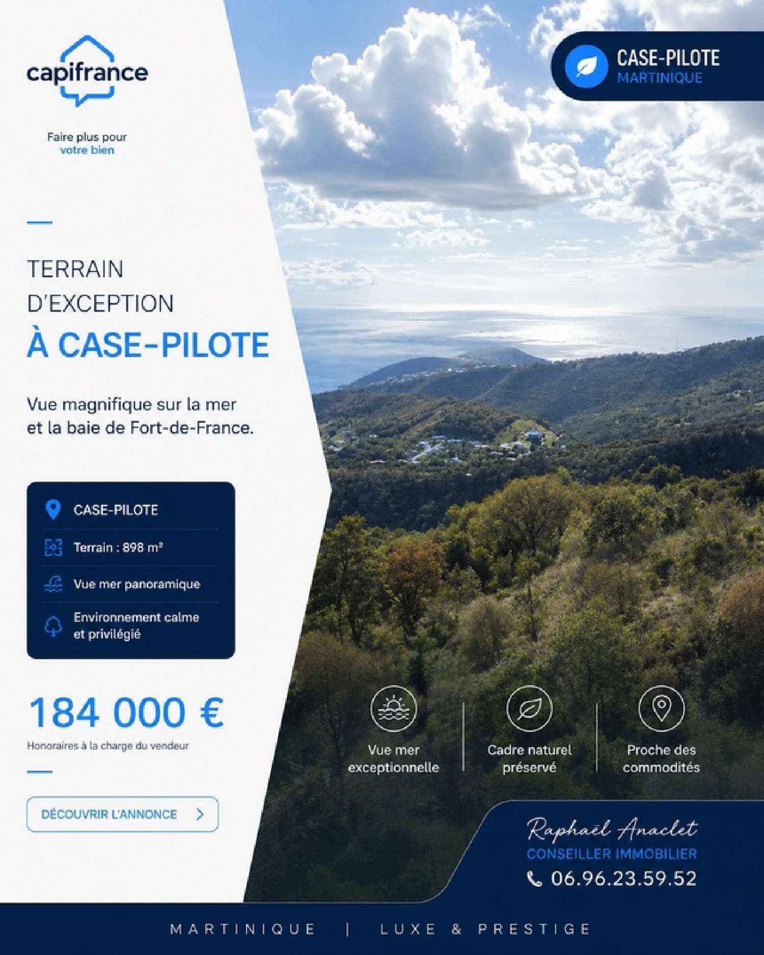 te koop terrein Case-Pilote Martinique 1