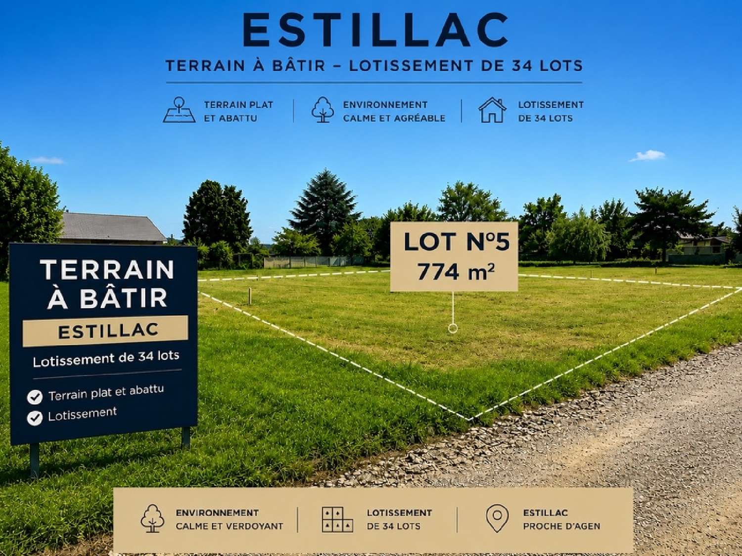 kaufen Grundstück Estillac Lot-et-Garonne 1