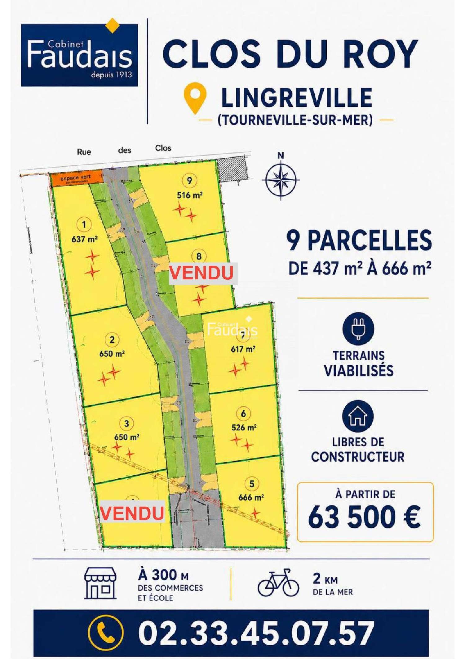for sale terrain Lingreville Manche 1