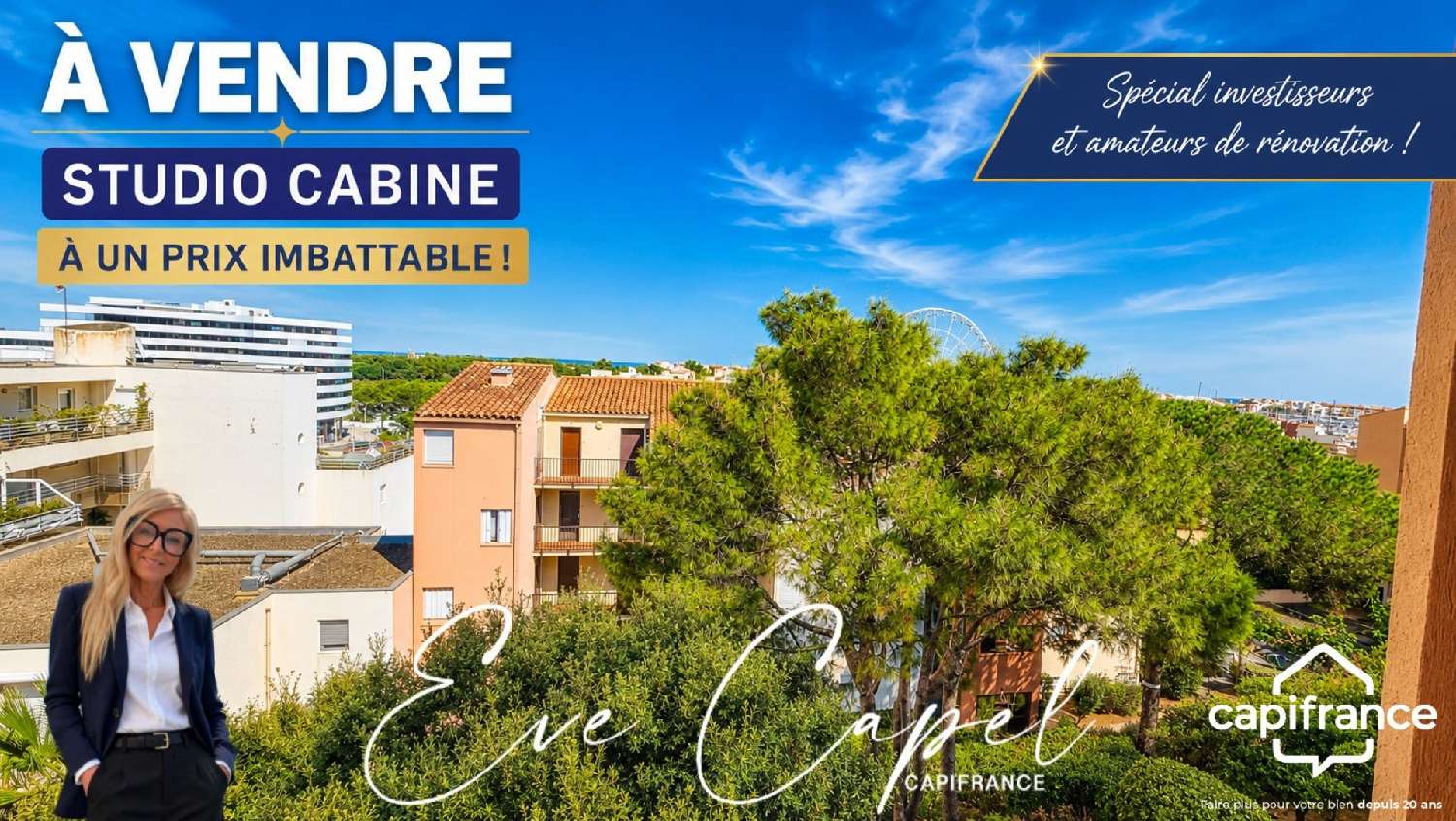 for sale apartment Le Cap d'Agde Hérault 2