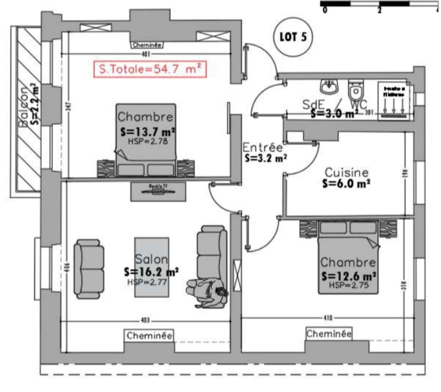  à vendre appartement Paris 19e Arrondissement Paris (Seine) 5
