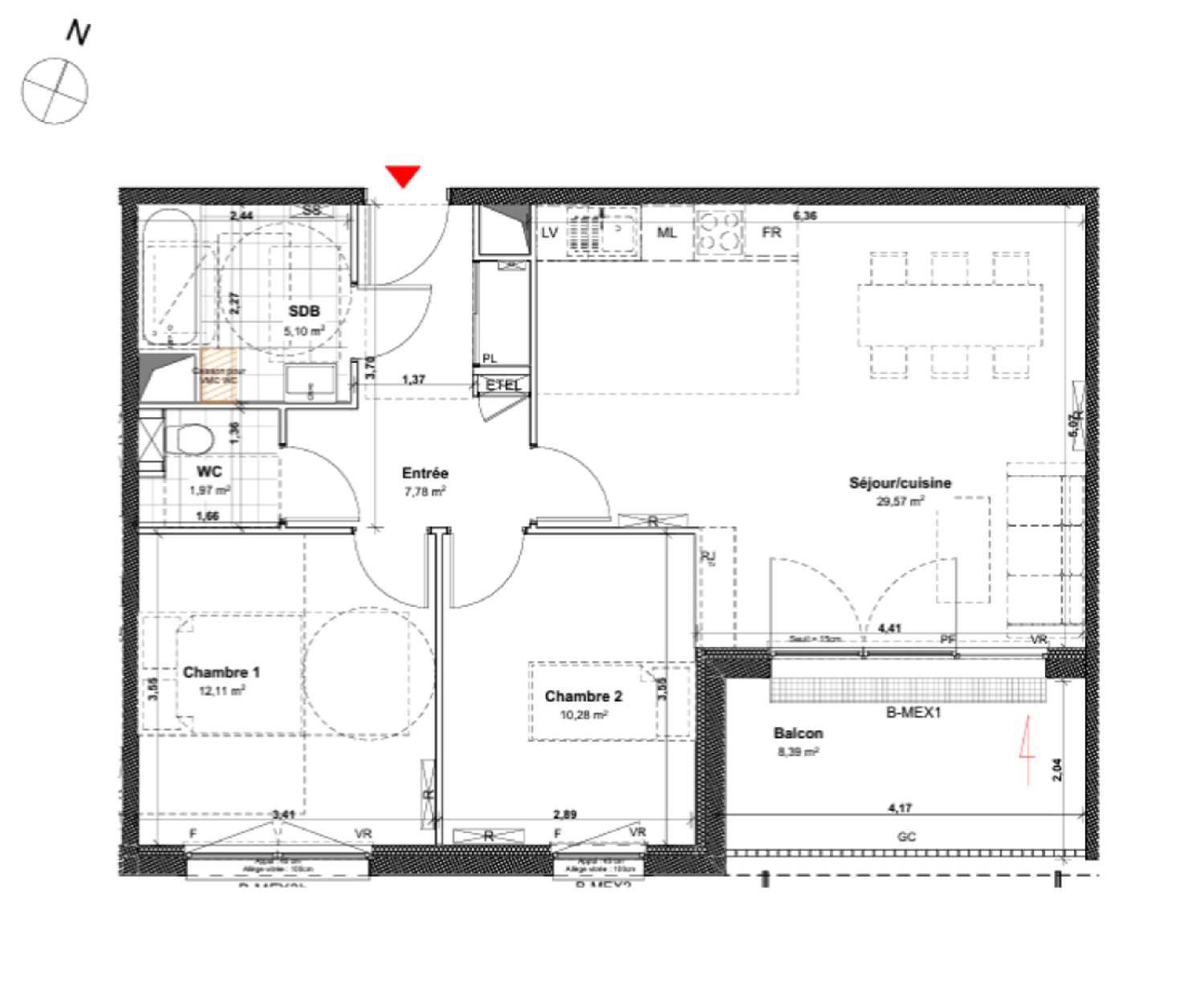 à vendre appartement Villers-lès-Nancy Meurthe-et-Moselle 5