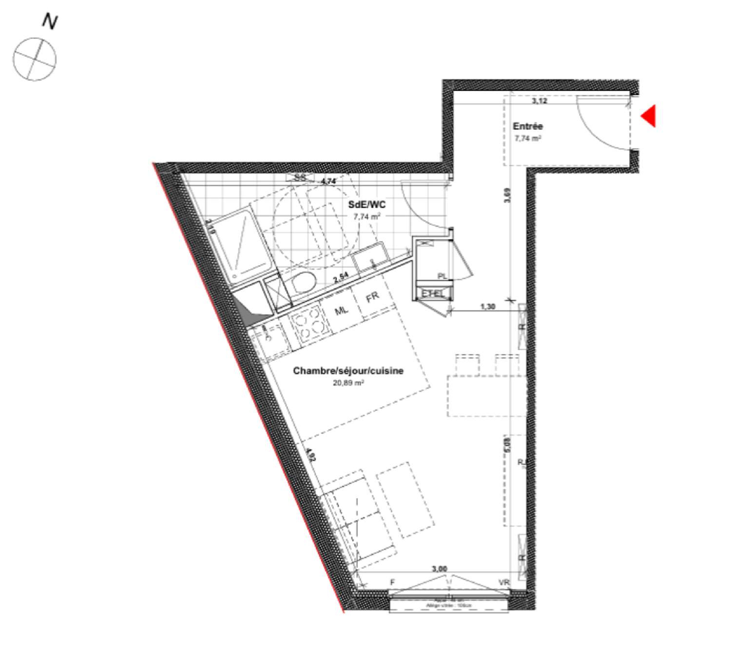  te koop appartement Villers-lès-Nancy Meurthe-et-Moselle 3