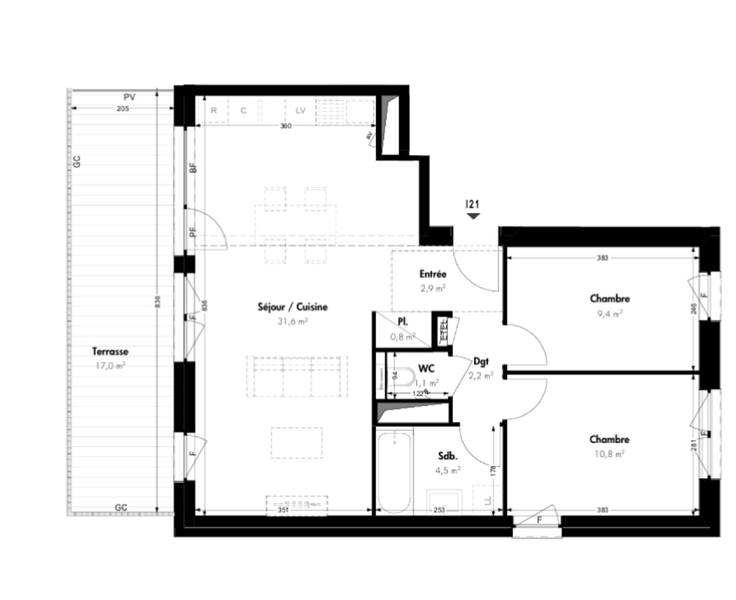 à vendre appartement Villerupt Meurthe-et-Moselle 5