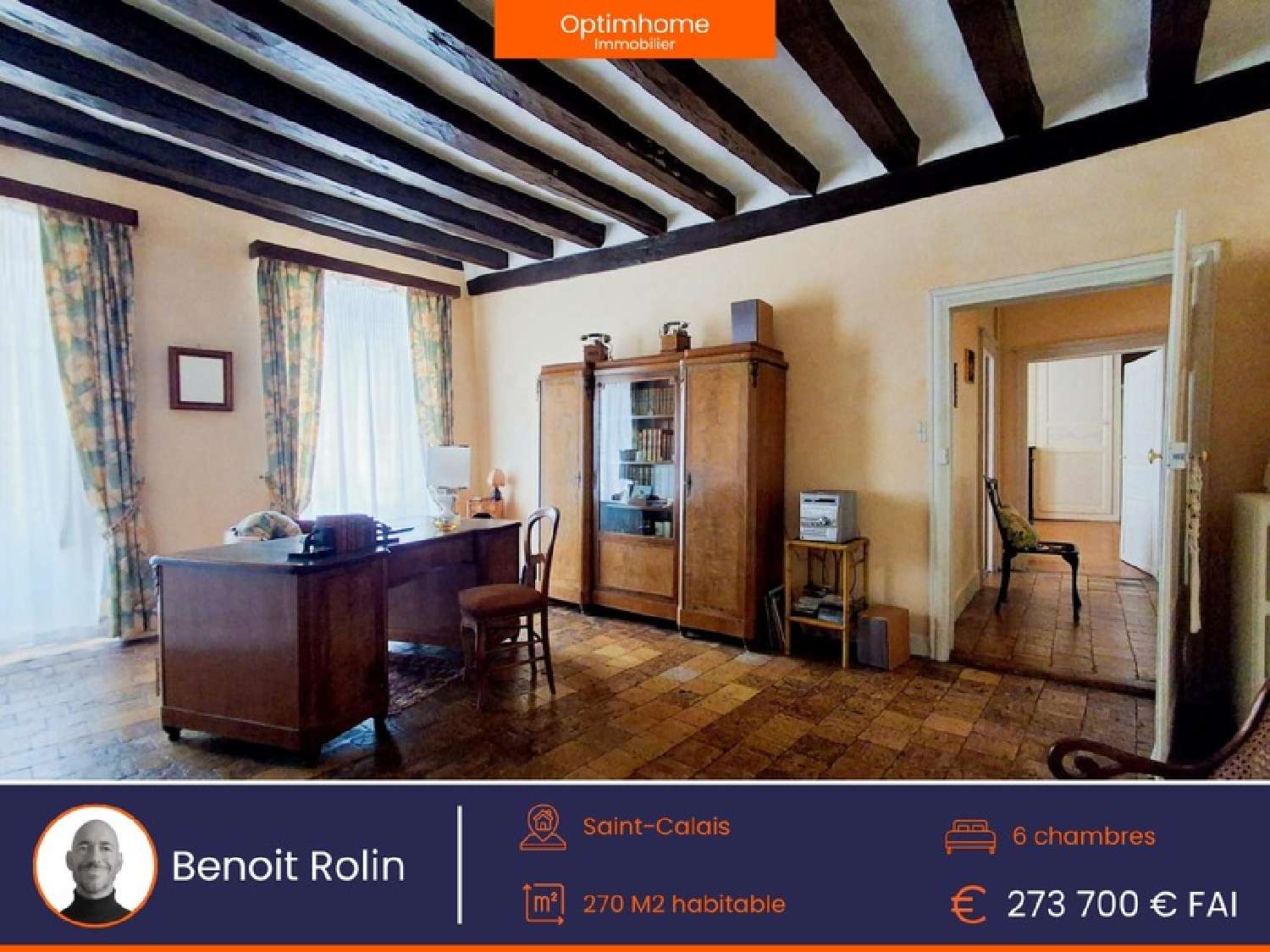  te koop huis Saint-Calais Sarthe 1
