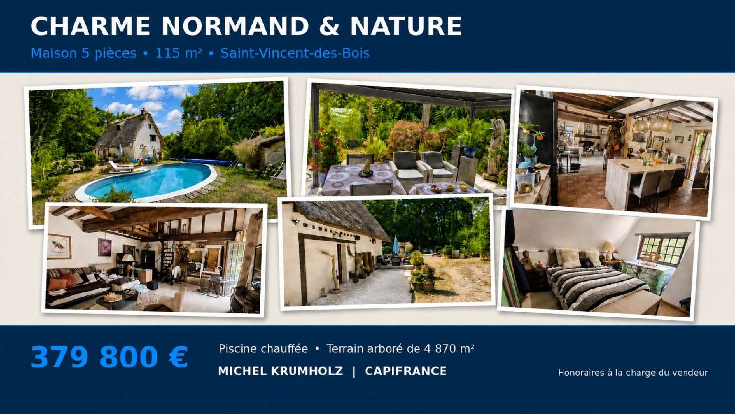  for sale house Saint-Vincent-des-Bois Eure 1