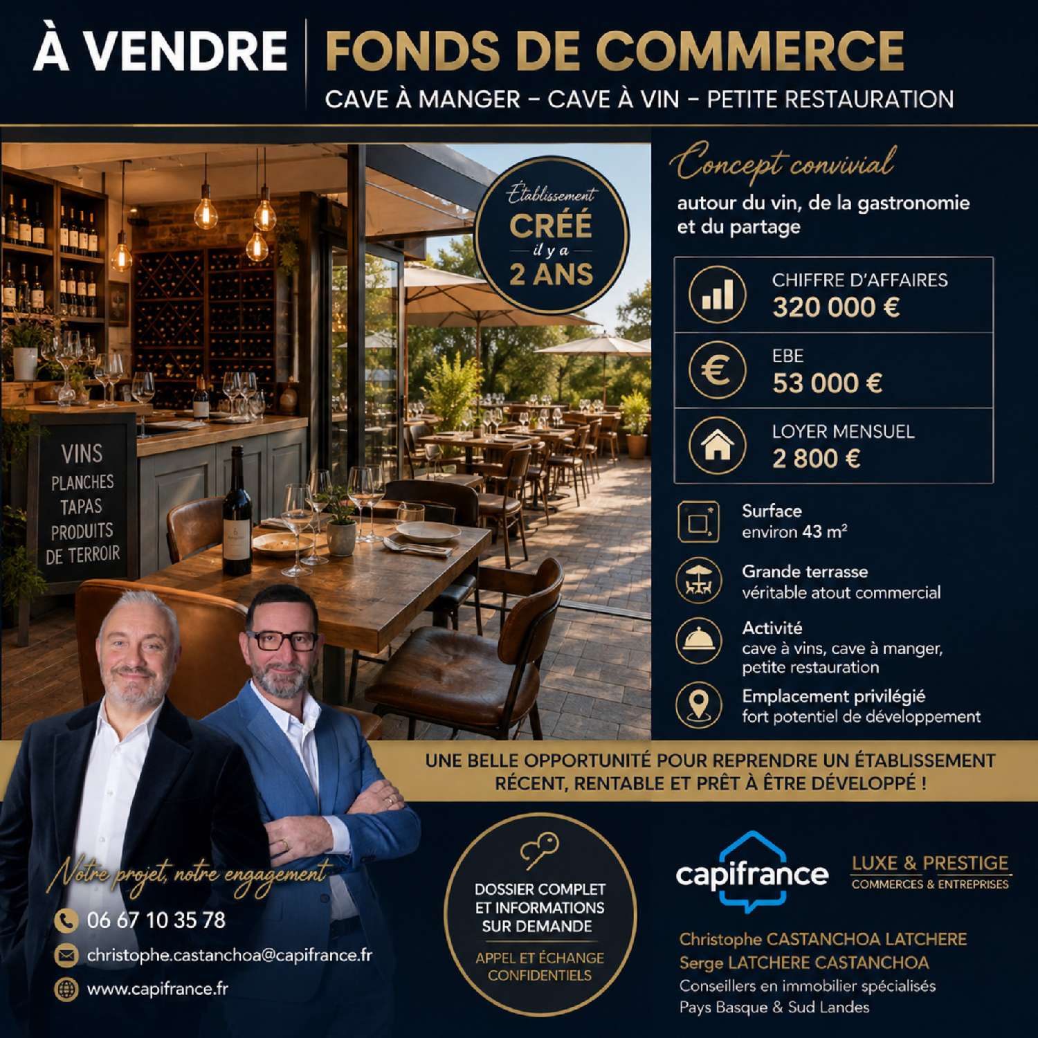 for sale restaurant Saint-Jean-de-Luz Pyrénées-Atlantiques 1