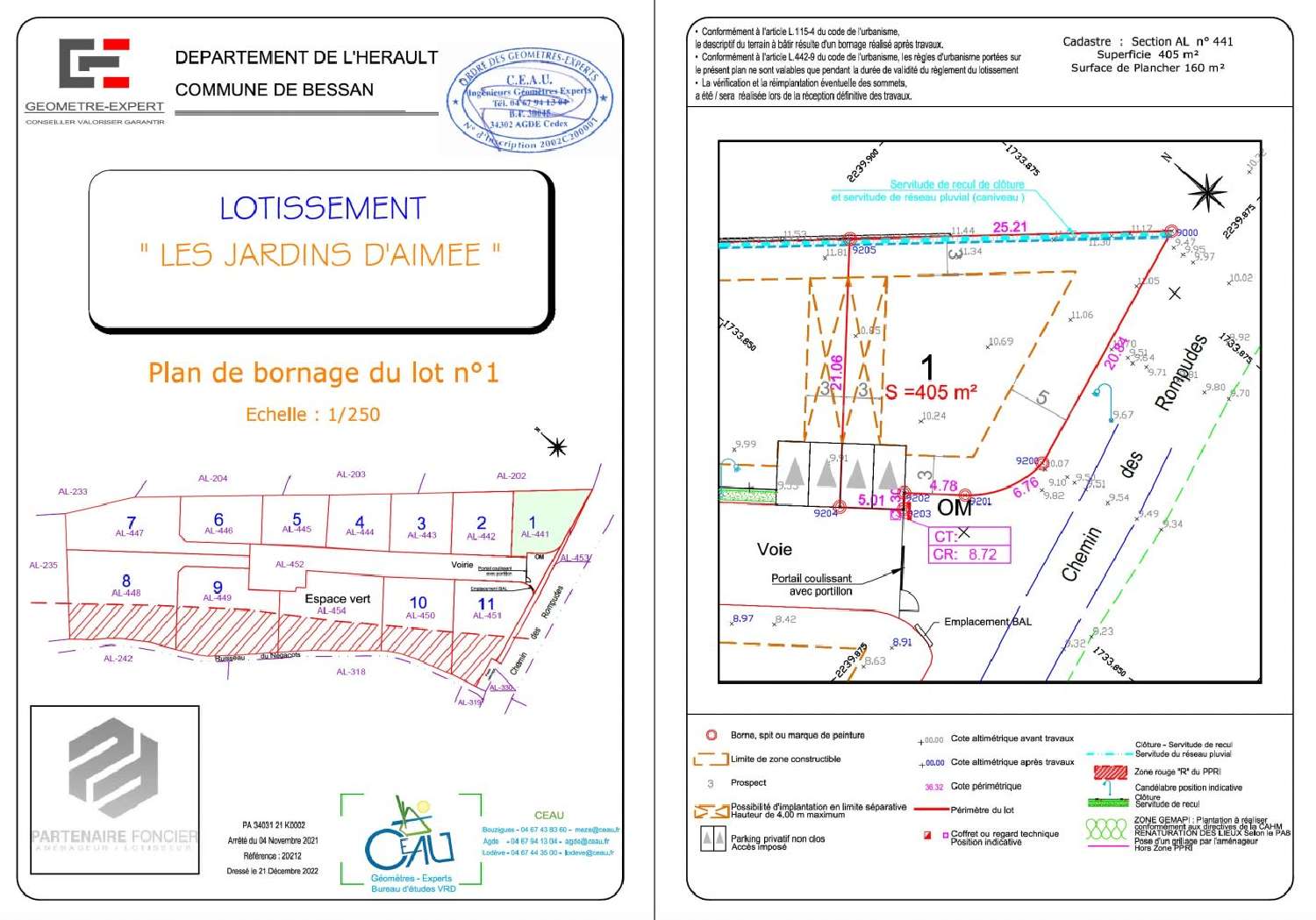  à vendre terrain Bessan Hérault 4