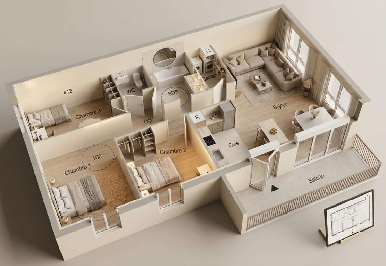  à vendre appartement Bizanos Pyrénées-Atlantiques 1
