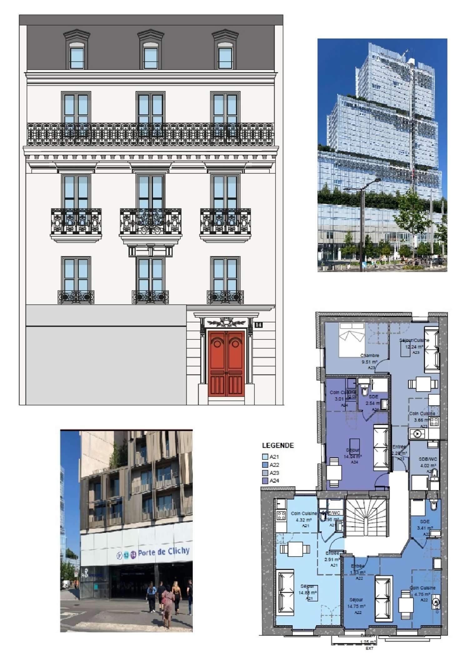 te koop appartement Clichy Hauts-de-Seine 1