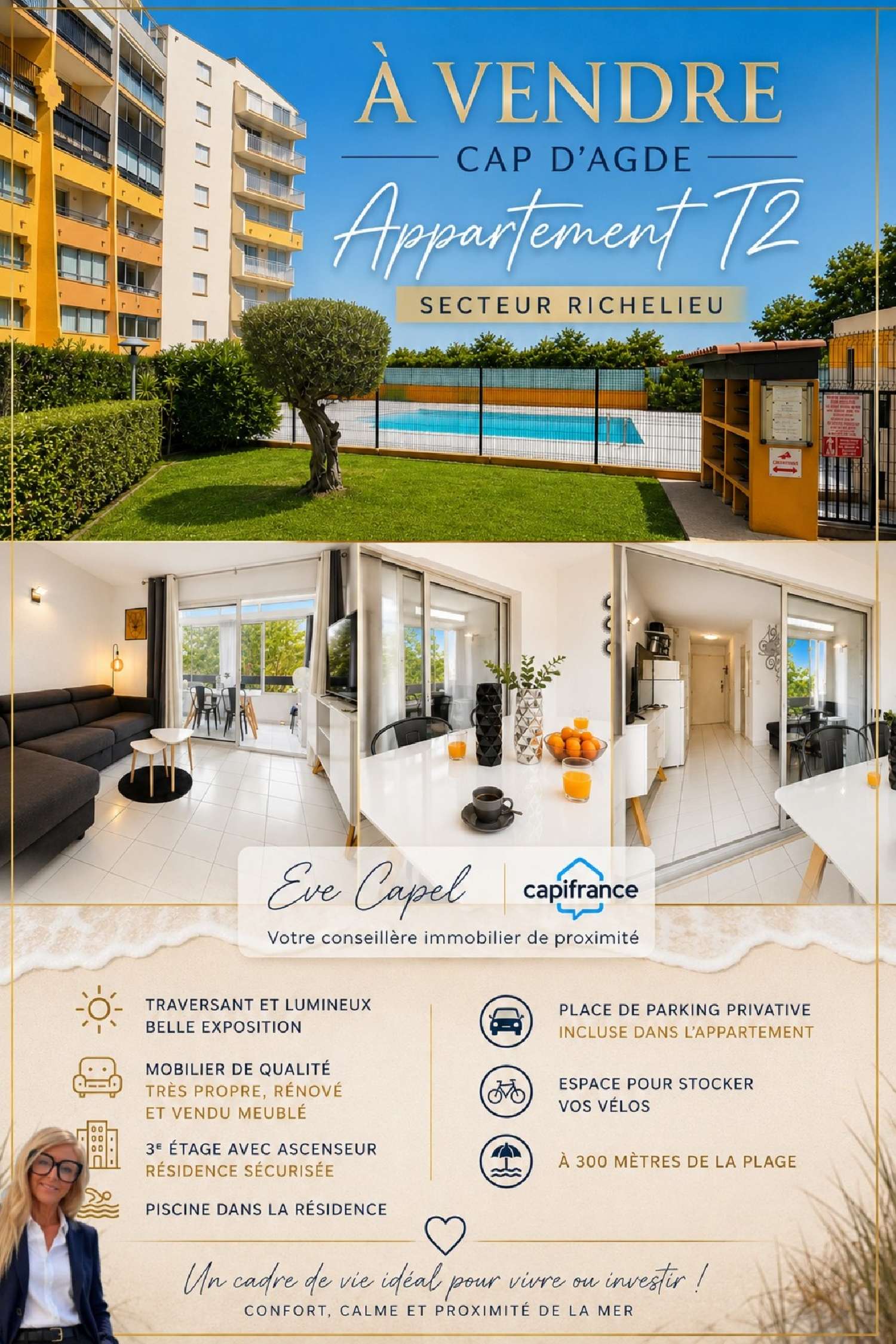 en venta apartamento Le Cap d'Agde Hérault 2