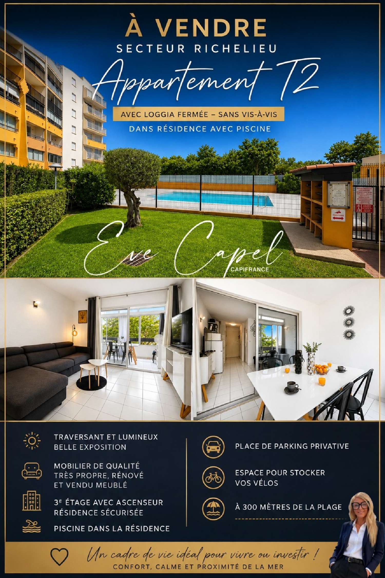 en venta apartamento Le Cap d'Agde Hérault 4