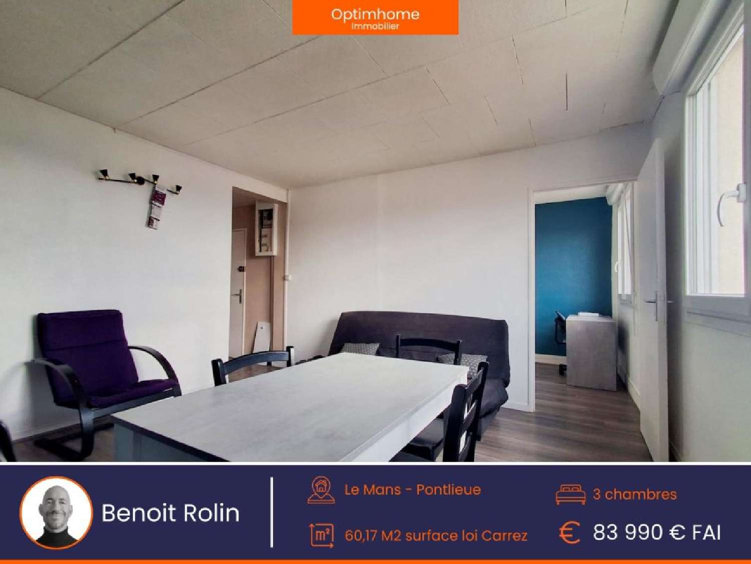 te koop appartement Le Mans 72100 Sarthe 1