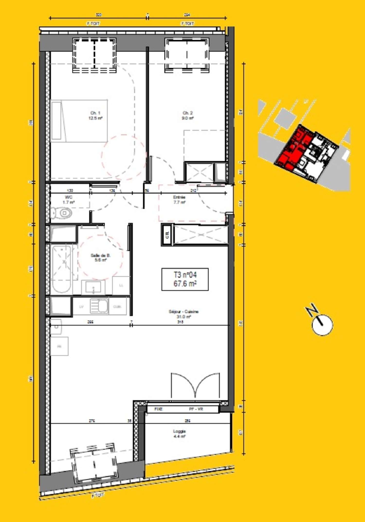  à vendre appartement Rouen 76100 Seine-Maritime 2