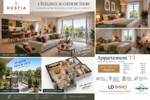 Tours Indre-et-Loire appartement foto 7407323
