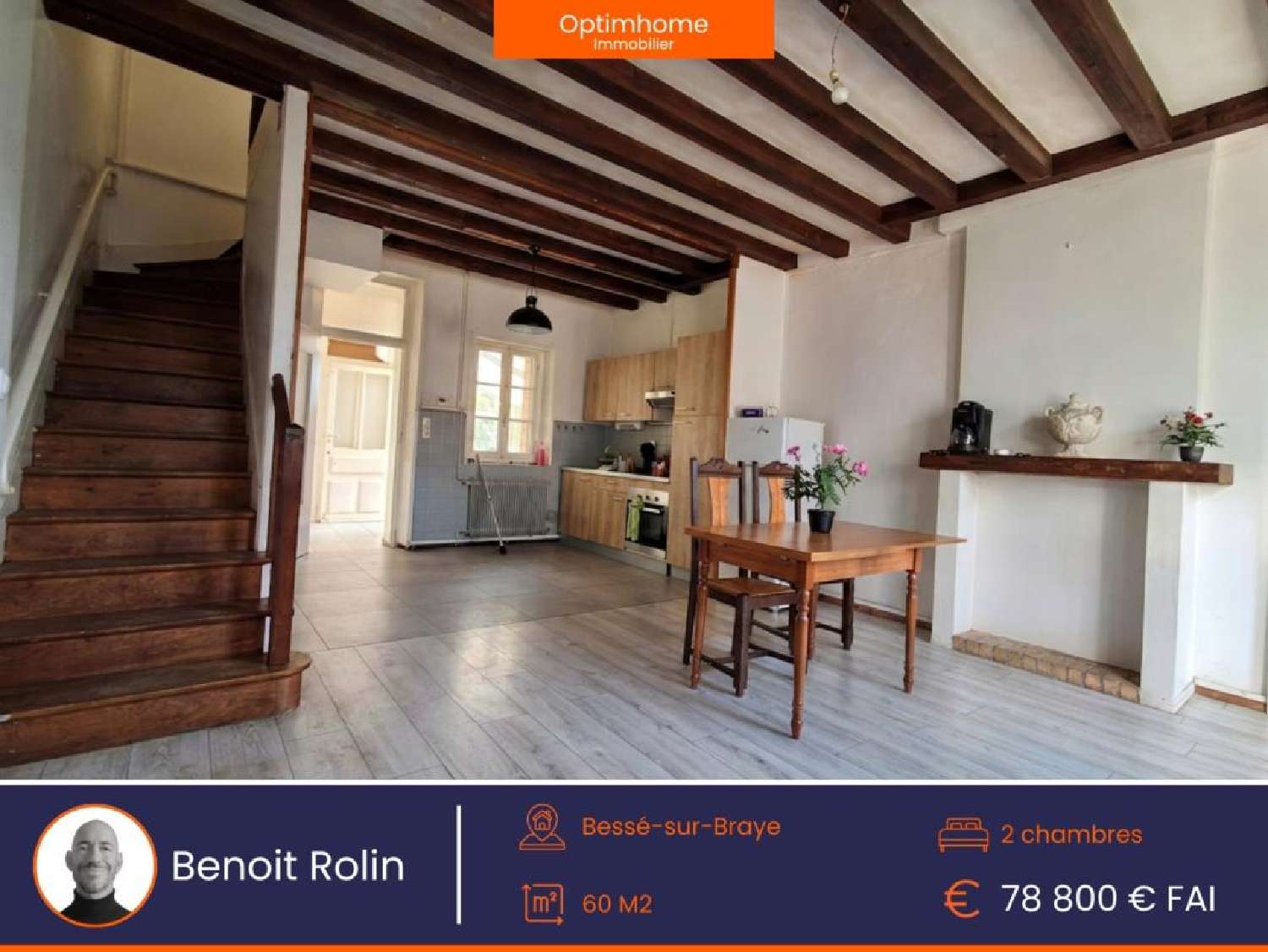 te koop huis Bessé-sur-Braye Sarthe 1
