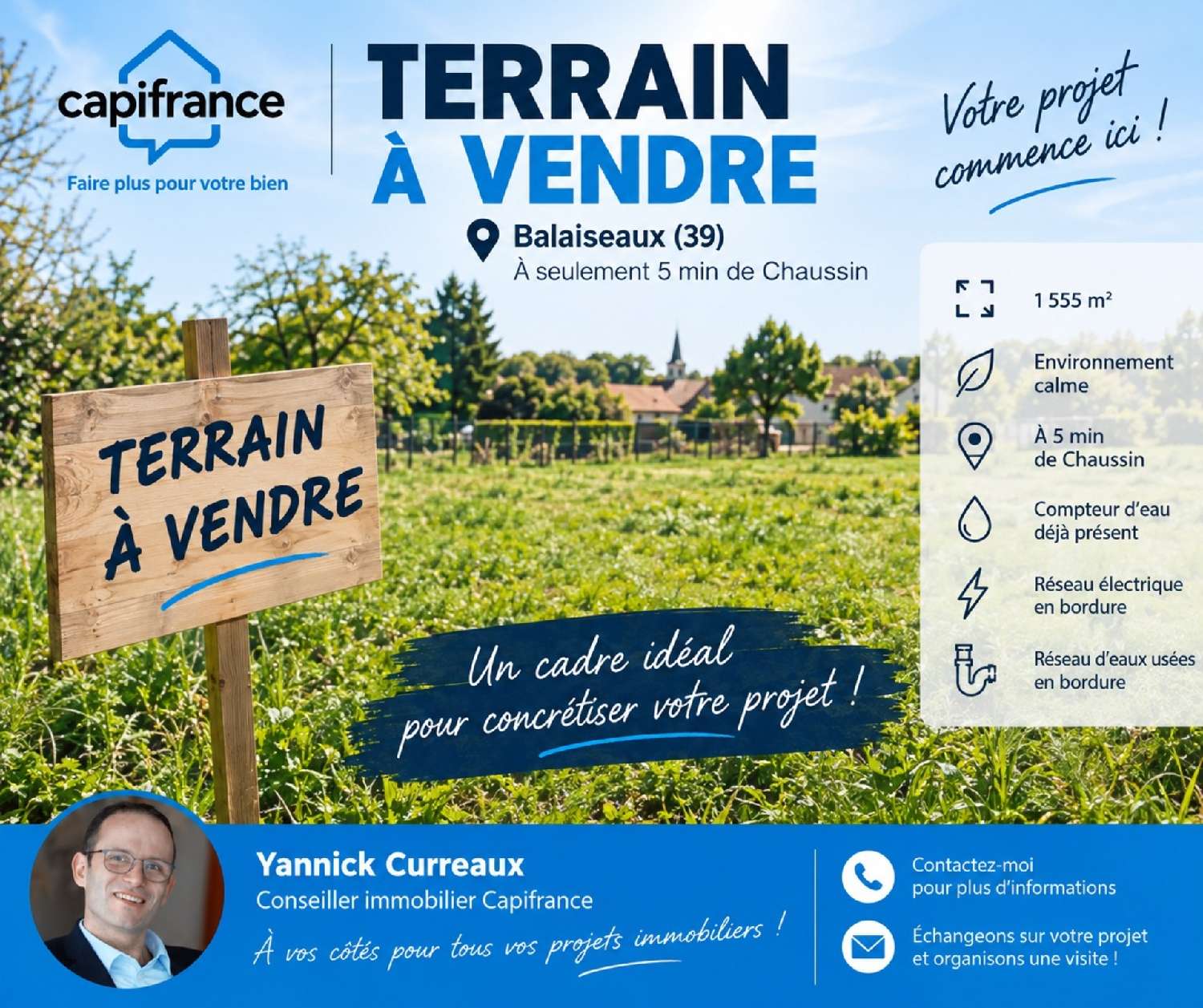 en venta terreno Balaiseaux Jura 1
