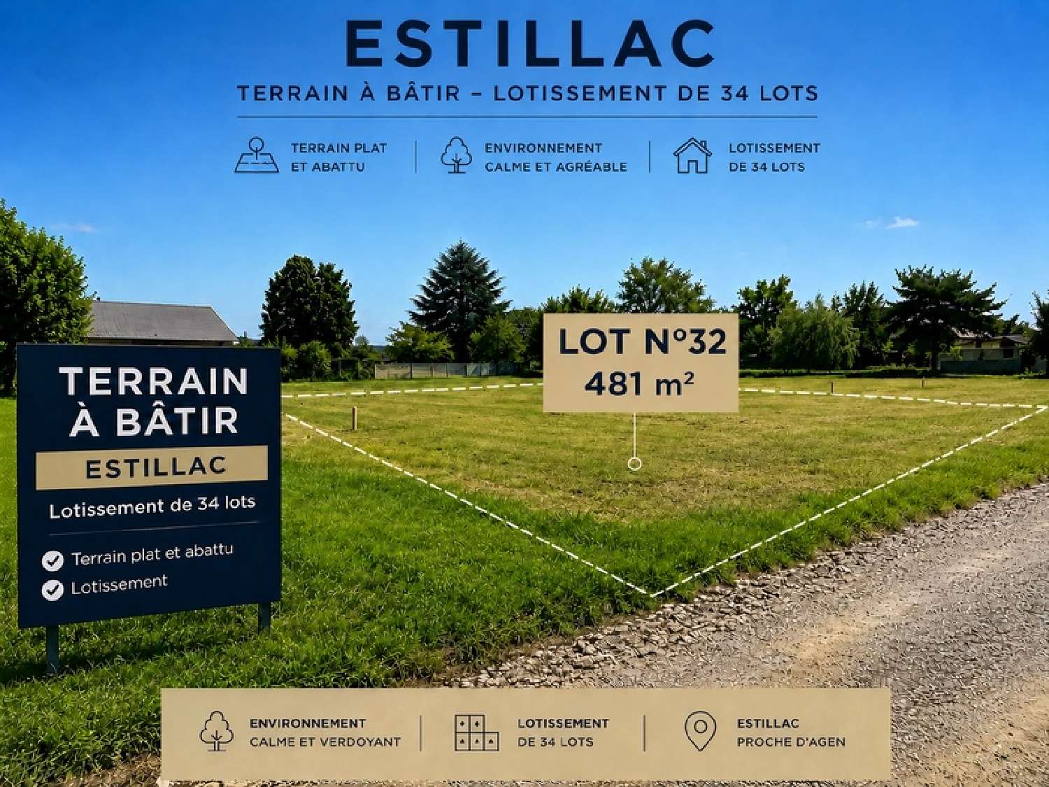 kaufen Grundstück Estillac Lot-et-Garonne 1