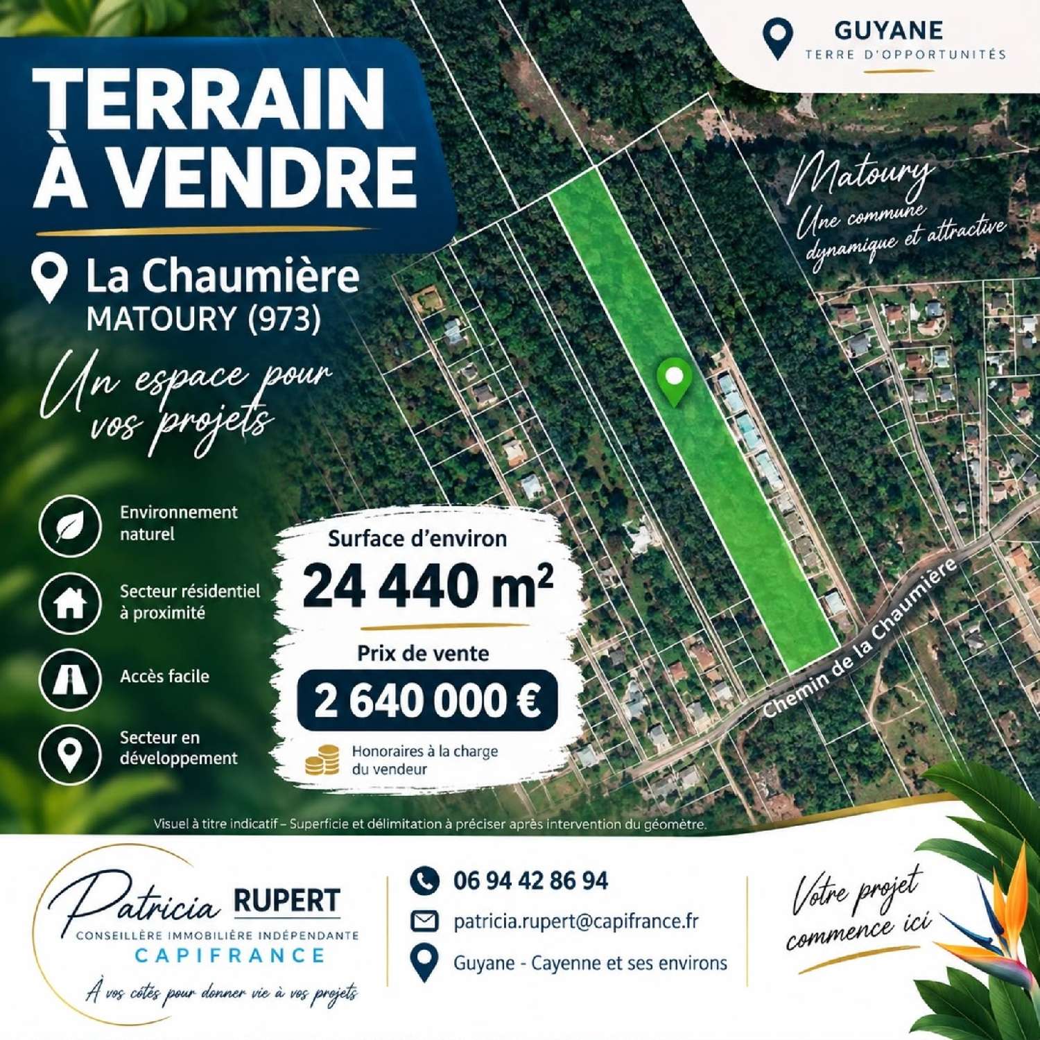 te koop terrein Matoury Guyane 1