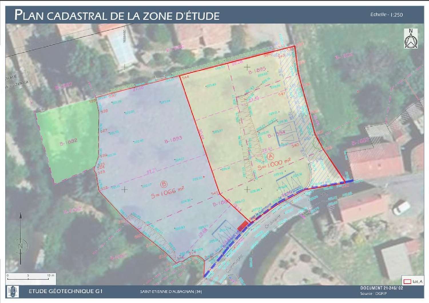  à vendre terrain Saint-Étienne-d'Albagnan Hérault 2