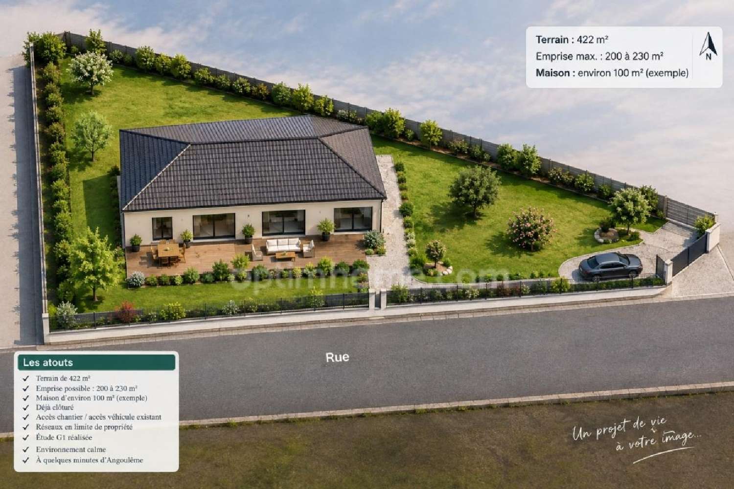 for sale terrain Touvre Charente 3